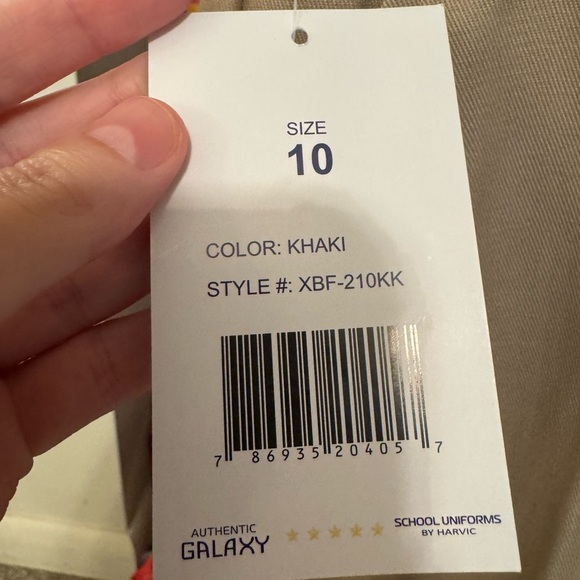 Authentic Galaxy School Uniform Khaki Adjustable Boys Pants Size 8 - Picture 2 of 3
